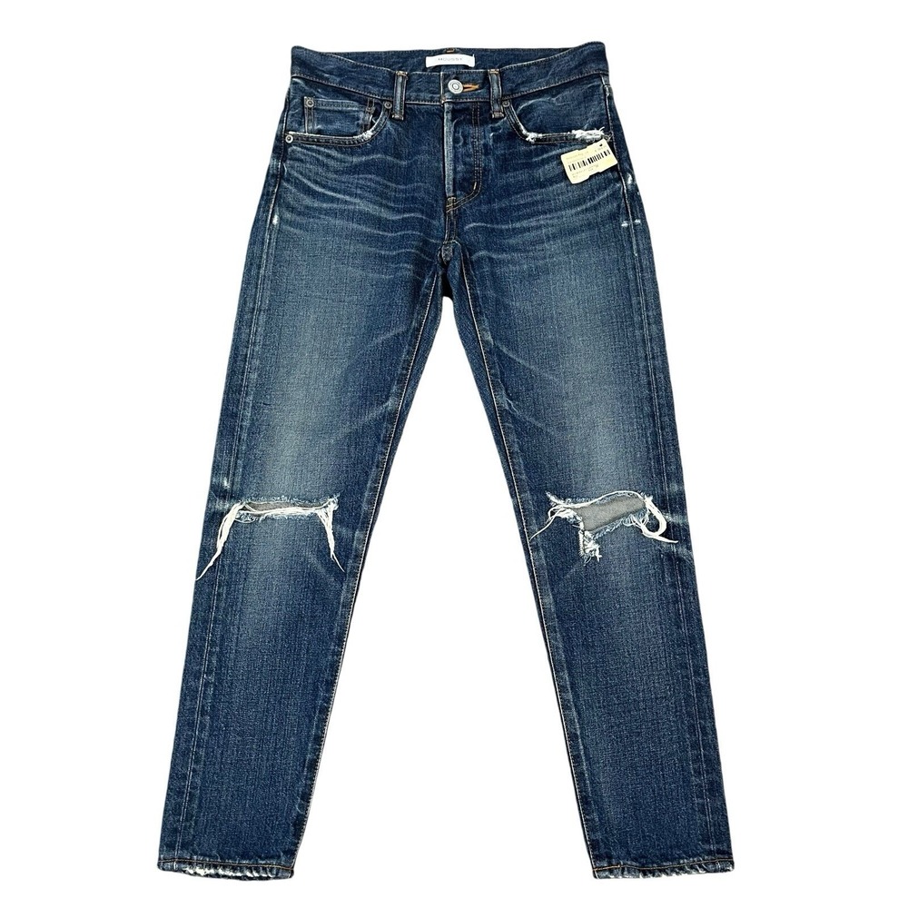 Moussy Blue Distressed Skinny Jeans